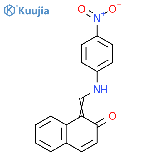2(1H)-Naphthalenone, 1-[[(4-nitrophenyl)amino]methylene]- structure