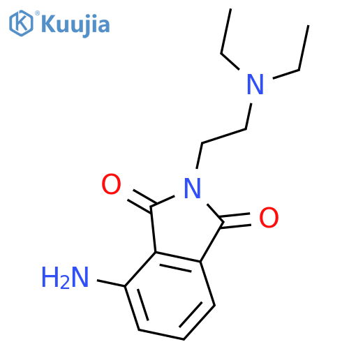 1H-Isoindole-1,3(2H)-dione, 4-amino-2-[2-(diethylamino)ethyl]- structure