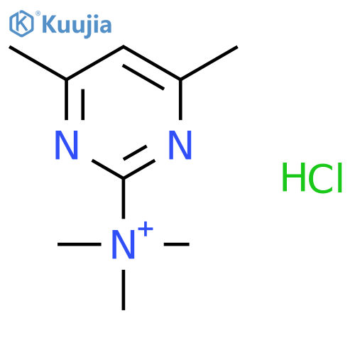 Trimethyl-2-(4,6-dimethylpyrimidinyl)ammoniumchlorid structure