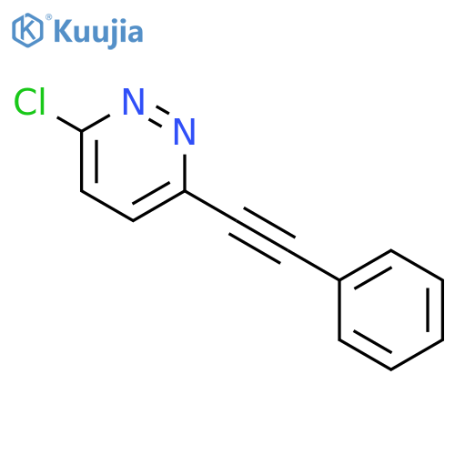 3-Chloro-6-(phenylethynyl)pyridazine structure