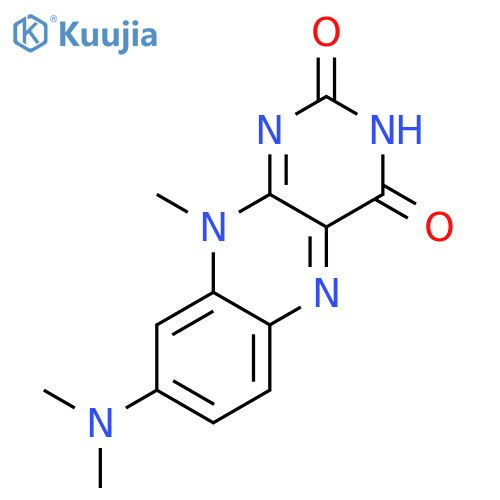 Benzo[g]pteridine-2,4(3H,10H)-dione, 8-(dimethylamino)-10-methyl- structure