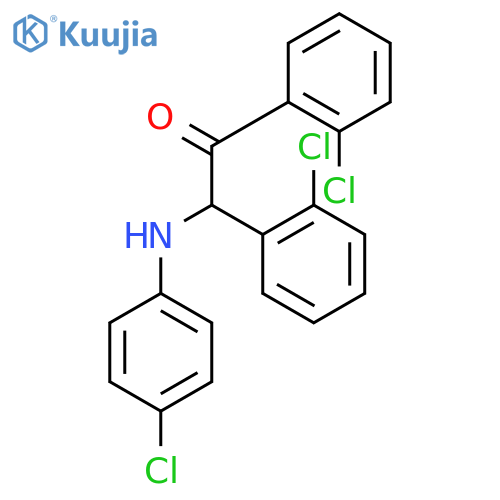 Ethanone, 1,2-bis(2-chlorophenyl)-2-[(4-chlorophenyl)amino]- structure