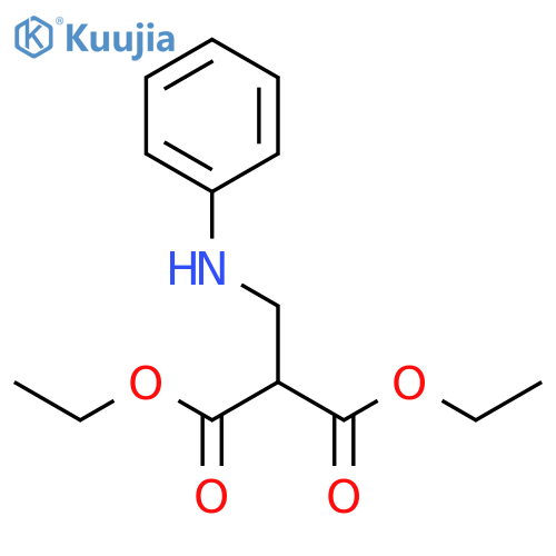 Propanedioicacid, 2-[(phenylamino)methyl]-, 1,3-diethyl ester structure