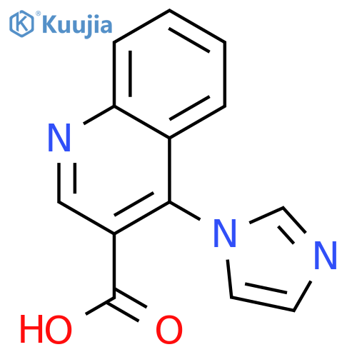 4-(1H-iMidazol-1-yl)quinoline-3-carboxylic acid structure