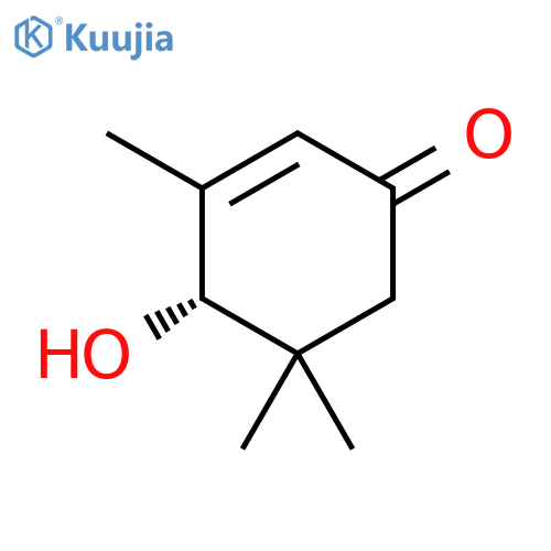 2-Cyclohexen-1-one, 4-hydroxy-3,5,5-trimethyl-, (S)- structure