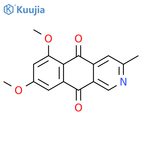 BENZ[G]ISOQUINOLINE-5,10-DIONE, 6,8-DIMETHOXY-3-METHYL- structure