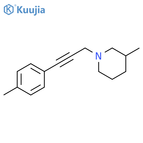 Piperidine,3-methyl-1-[3-(4-methylphenyl)-2-propyn-1-yl]- structure
