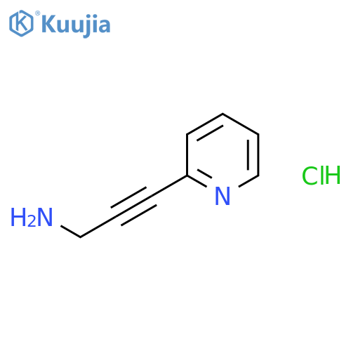 3-(pyridin-2-yl)prop-2-yn-1-amine dihydrochloride structure