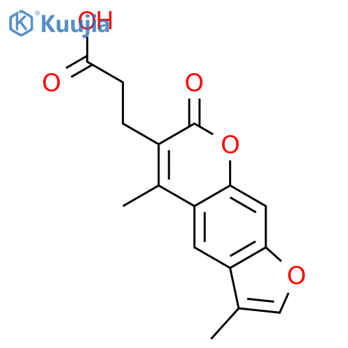 3-(3,5-Dimethyl-7-oxo-7H-furo3,2-gchromen-6-yl)-propanoic Acid structure