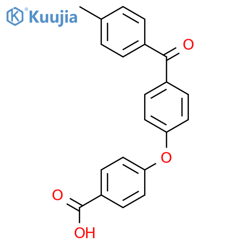 Benzoic acid, 4-[4-(4-methylbenzoyl)phenoxy]- structure
