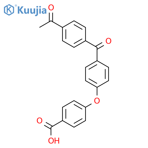 BENZOIC ACID, 4-[4-(4-ACETYLBENZOYL)PHENOXY]- structure