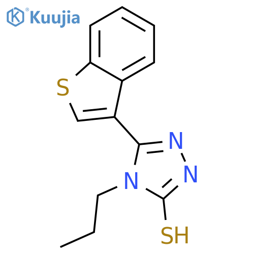 5-(1-Benzothien-3-yl)-4-propyl-4H-1,2,4-triazole-3-thiol structure