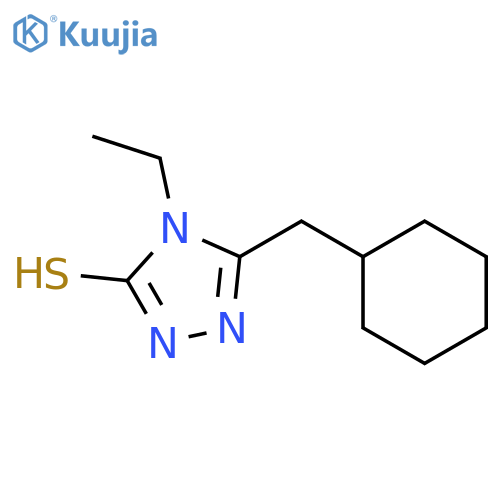 5-(Cyclohexylmethyl)-4-ethyl-4H-1,2,4-triazole-3-thiol structure