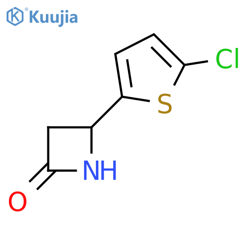 4-(5-chlorothiophen-2-yl)azetidin-2-one structure