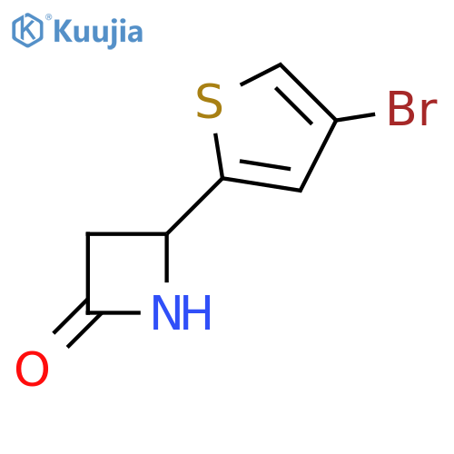 4-(4-bromothiophen-2-yl)azetidin-2-one structure