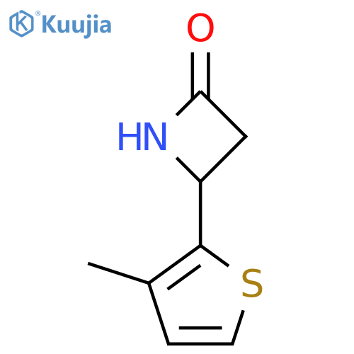 4-(3-Methylthiophen-2-yl)azetidin-2-one structure