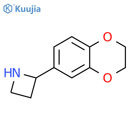 2-(2,3-dihydro-1,4-benzodioxin-6-yl)azetidine structure