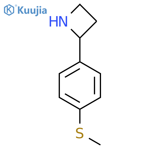 2-4-(methylsulfanyl)phenylazetidine structure