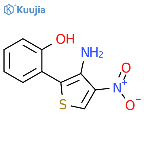 Phenol, 2-(3-amino-4-nitro-2-thienyl)- structure