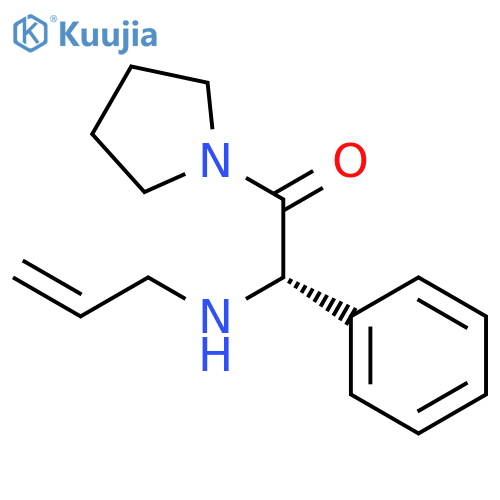 Pyrrolidine, 1-[(2S)-phenyl(2-propenylamino)acetyl]- structure