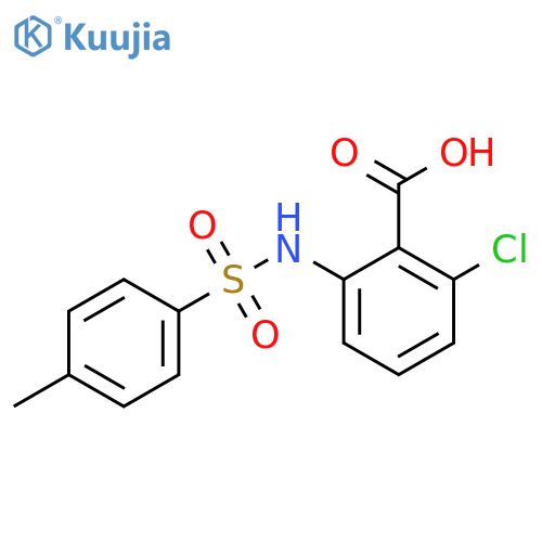 2-chloro-6-{[(4-methylphenyl)sulfonyl]amino}benzoic acid structure
