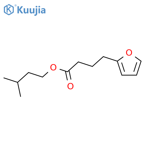 2-Furanbutanoic acid, 3-methylbutyl ester structure