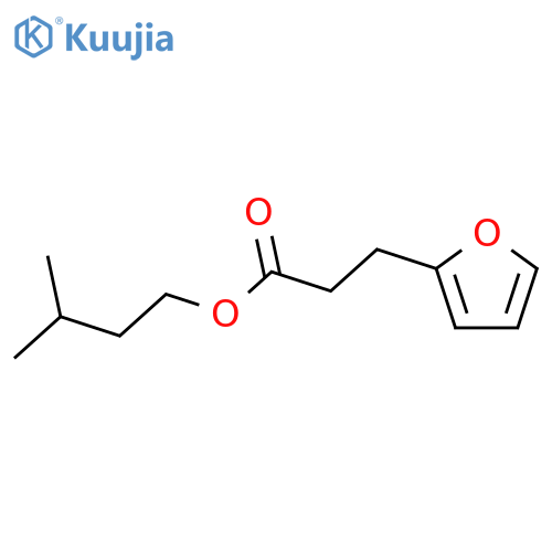 2-Furanpropanoic acid,3-methylbutyl ester structure