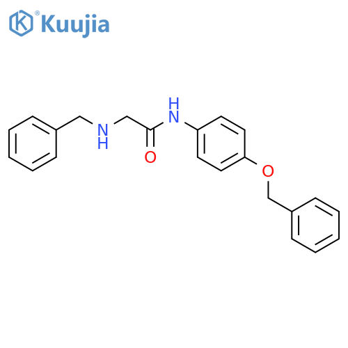 Acetamide,N-[4-(phenylmethoxy)phenyl]-2-[(phenylmethyl)amino]- structure