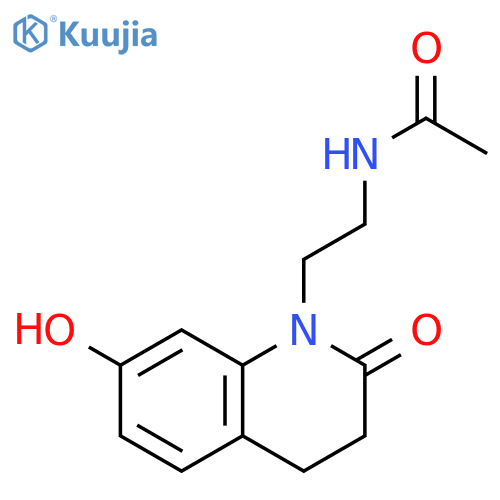 Acetamide, N-[2-(3,4-dihydro-7-hydroxy-2-oxo-1(2H)-quinolinyl)ethyl]- structure