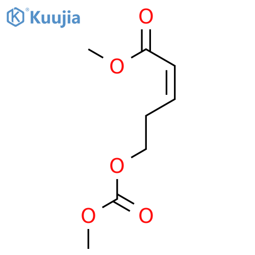2-Pentenoic acid, 5-[(methoxycarbonyl)oxy]-, methyl ester, (2Z)- structure