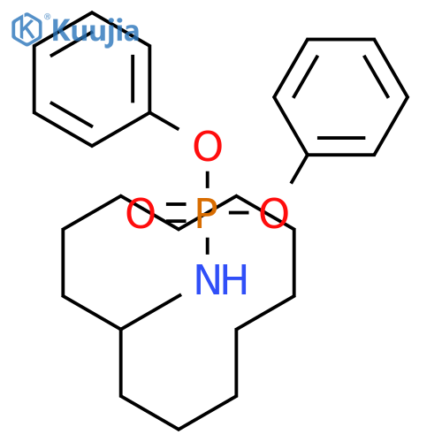 PHOSPHORAMIDIC ACID, CYCLODODECYL-, DIPHENYL ESTER structure