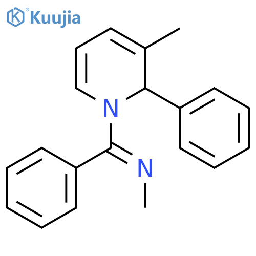 Pyridine, 1,2-dihydro-3-methyl-1-[(methylimino)phenylmethyl]-2-phenyl- structure