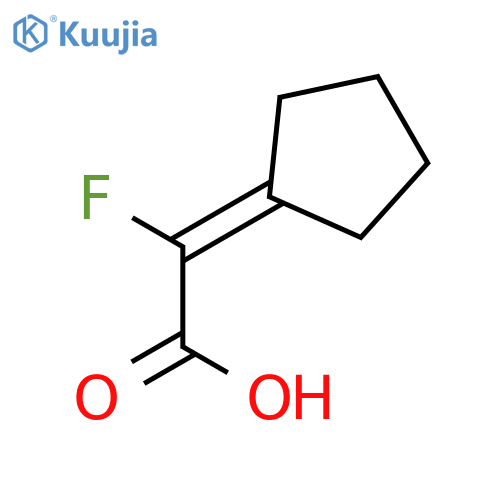 2-cyclopentylidene-2-fluoroacetic acid structure