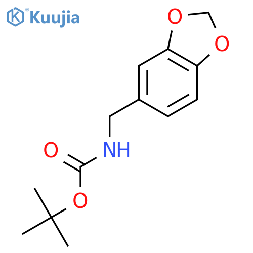 tert-Butyl (benzo[d][1,3]dioxol-5-ylmethyl)carbamate structure