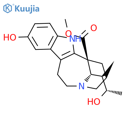 methyl (4alpha,20S)-12,20-dihydroxyibogamine-18-carboxylate structure