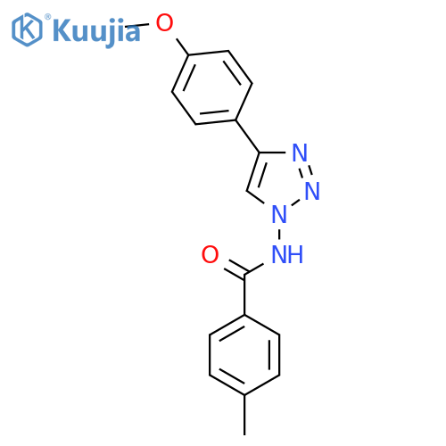 Benzamide, N-[4-(4-methoxyphenyl)-1H-1,2,3-triazol-1-yl]-4-methyl- structure