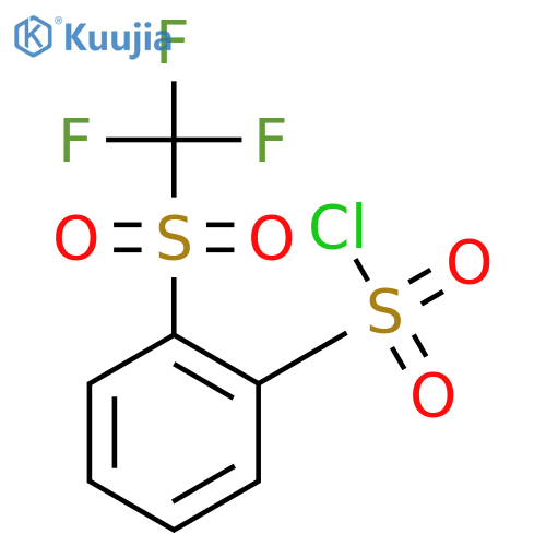 2-Trifluoromethanesulfonylbenzene-1-sulfonyl Chloride structure