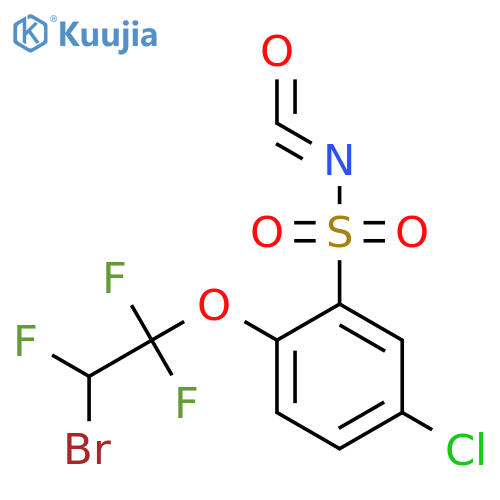BENZENESULFONYL ISOCYANATE, 2-(2-BROMO-1,1,2-TRIFLUOROETHOXY)-5-CHLORO- structure