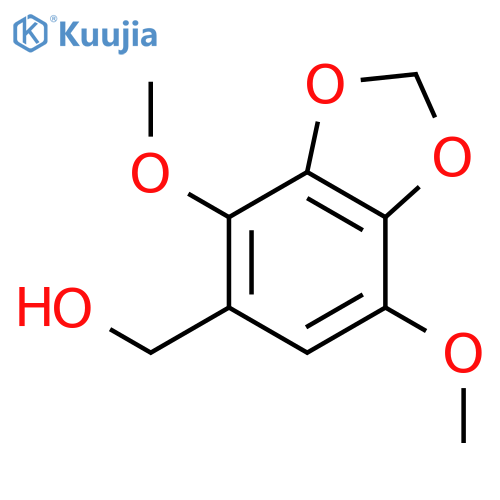 (4,7-dimethoxy-1,3-benzodioxol-5-yl)methanol structure