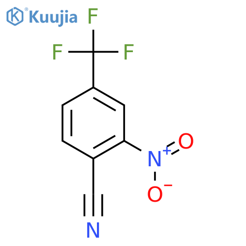 2-Nitro-4-(trifluoromethyl)benzonitrile structure