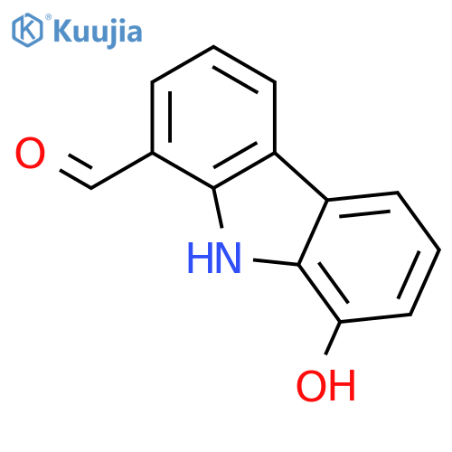 8-hydroxy-9H-Carbazole-1-carboxaldehyde structure