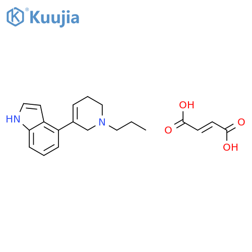 4-(1-propyl-1,2,5,6-tetrahydropyridin-3-yl)-1H-indole (2E)-but-2-enedioate structure