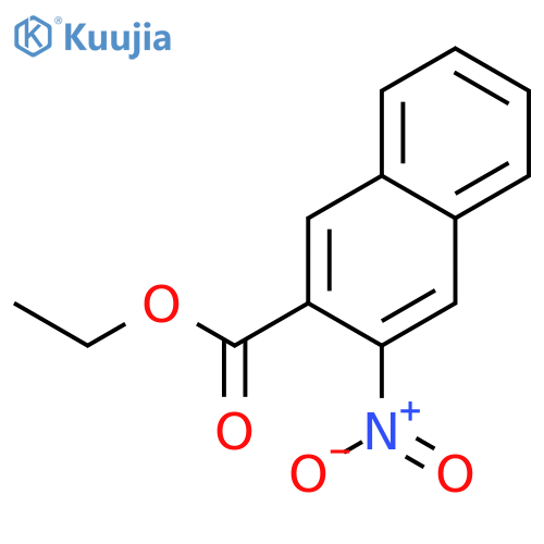2-Naphthalenecarboxylicacid, 3-nitro-, ethyl ester structure