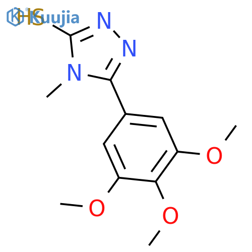 4-Methyl-5-(3,4,5-trimethoxyphenyl)-4H-1,2,4-triazole-3-thiol structure