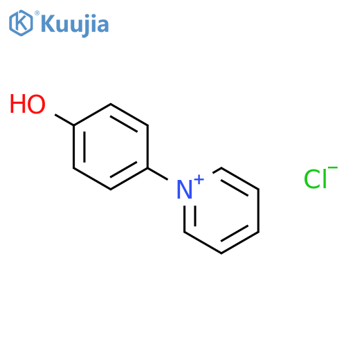 Pyridinium, 1-(4-hydroxyphenyl)-, chloride structure