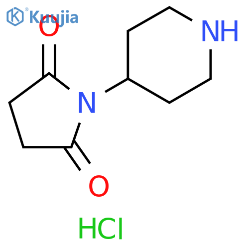1-(piperidin-4-yl)pyrrolidine-2,5-dione hydrochloride structure