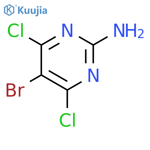 5-Bromo-4,6-dichloropyrimidin-2-amine structure