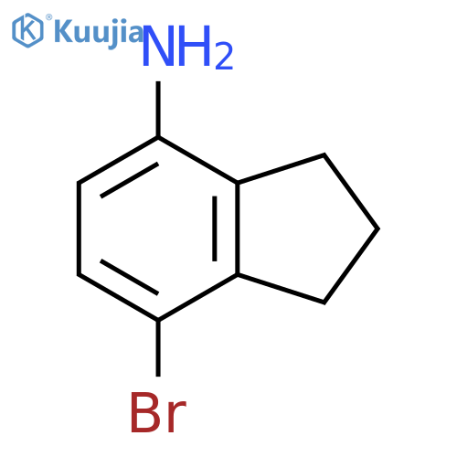 7-Bromo-2,3-dihydro-1H-inden-4-amine structure