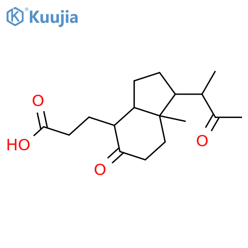 3-[(1R,3aS,4S,7aR)-7a-Methyl-5-oxo-1-[(S)-1-methyl-2-oxopropyl]octahydro-3aH-inden-4-yl]propionic acid structure