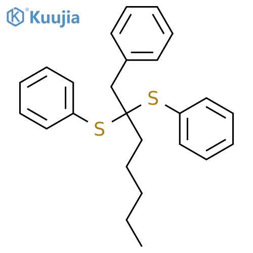 BENZENE, 1,1'-[[1-(PHENYLMETHYL)HEXYLIDENE]BIS(THIO)]BIS- structure